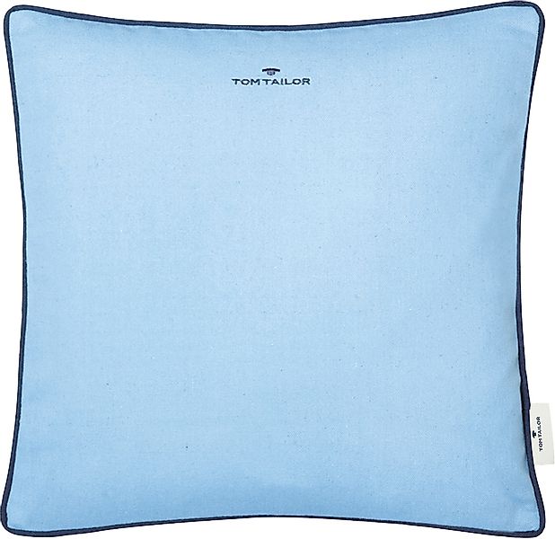 TOM TAILOR HOME Dekokissen "Dove Signature" mit Paspel, Kissenhülle ohne Fü günstig online kaufen