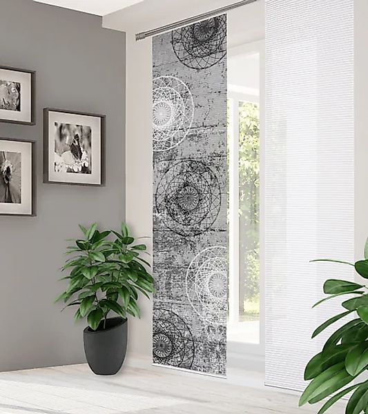 HOME in green Schiebegardine »MANDOSA« Paneelwagen 1 Stk. tlg. DIGITALBEDRU günstig online kaufen