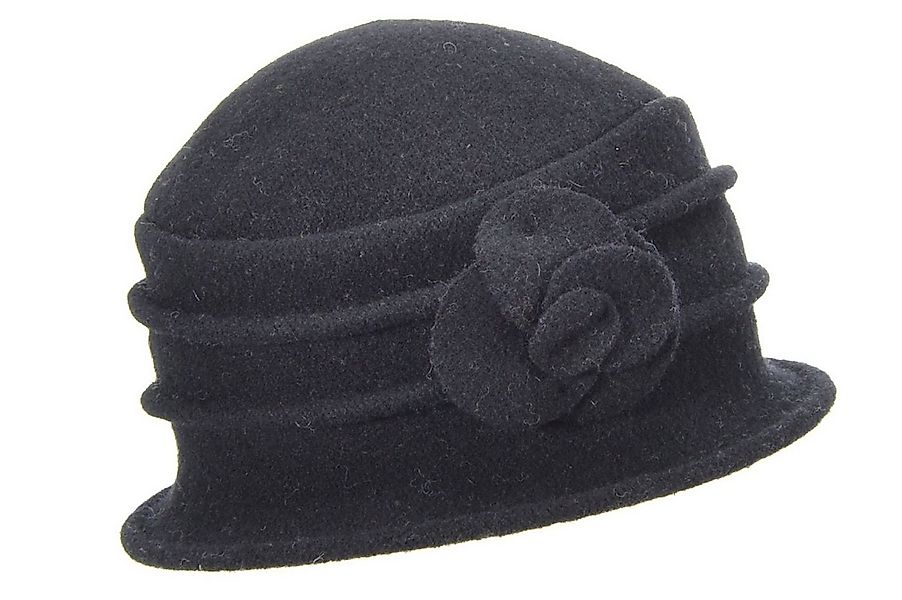 Seeberger Filzhut Walkglocke mit kleiner Blume 18042-0 günstig online kaufen