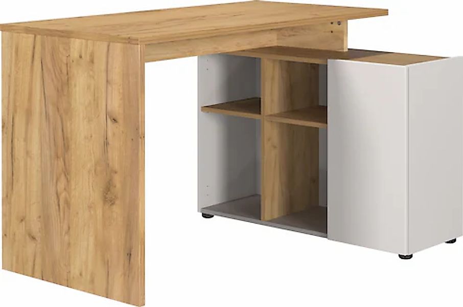GERMANIA Eckschreibtisch »Adrano« 1 Stk. tlg. mit integriertem Sideboard günstig online kaufen