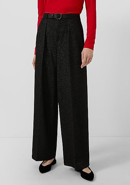 s.Oliver Chinos Hose Bundfaltenhose mit Glitzergarn günstig online kaufen