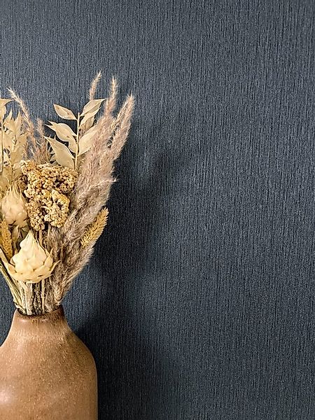 Newroom Vliestapete, Blau Tapete Modern Unifarbe - Glanztapete Universal Na günstig online kaufen