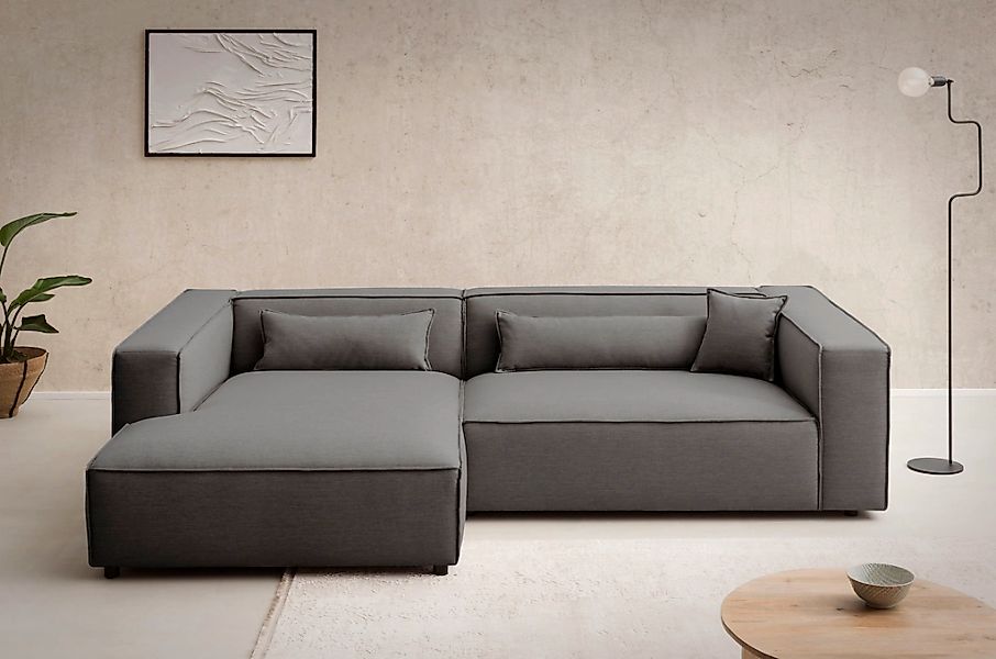 LeGer Home by Lena Gercke Ecksofa "PIARA XXL, Big-Sofa in Cord oder Leineno günstig online kaufen