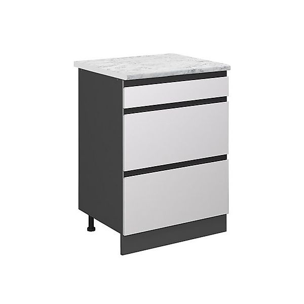 Vicco Schubladenschrank R-Line Schubladenschrank für die Küche Weiß 60 cm A günstig online kaufen