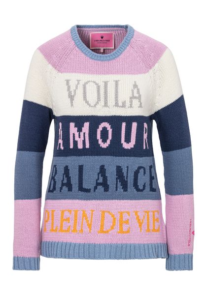 Lieblingsstück Rundhalspullover BamikaL mit Streifenintarsie & günstig online kaufen