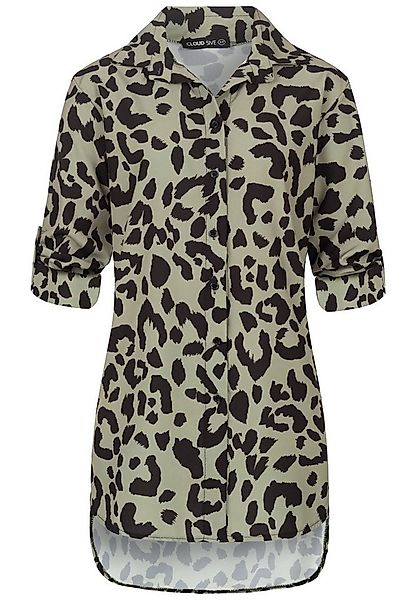 CLOUD 5IVE Klassische Bluse CLOUD 5IVE Leo All Over Turn-Up Bluse günstig online kaufen