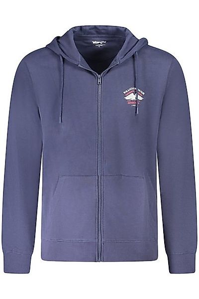 Wrangler Sweatshirt Herren Kapuzen-Sweatshirtjacke Blau mit günstig online kaufen