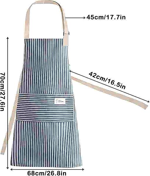 Kaket Kochschürze verstellbare Schürze mit 2 günstig online kaufen