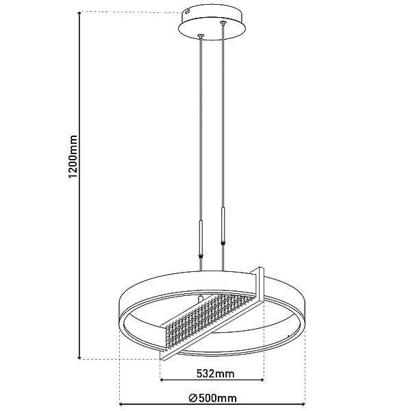 LED-Hängeleuchte Yvaris, silber, CCT, Fernbedienung günstig online kaufen