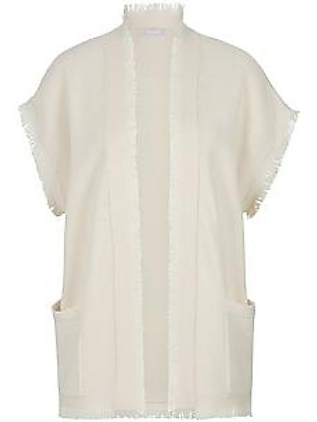 Strickweste aus Schurwolle und Kaschmir Peter Hahn weiss günstig online kaufen