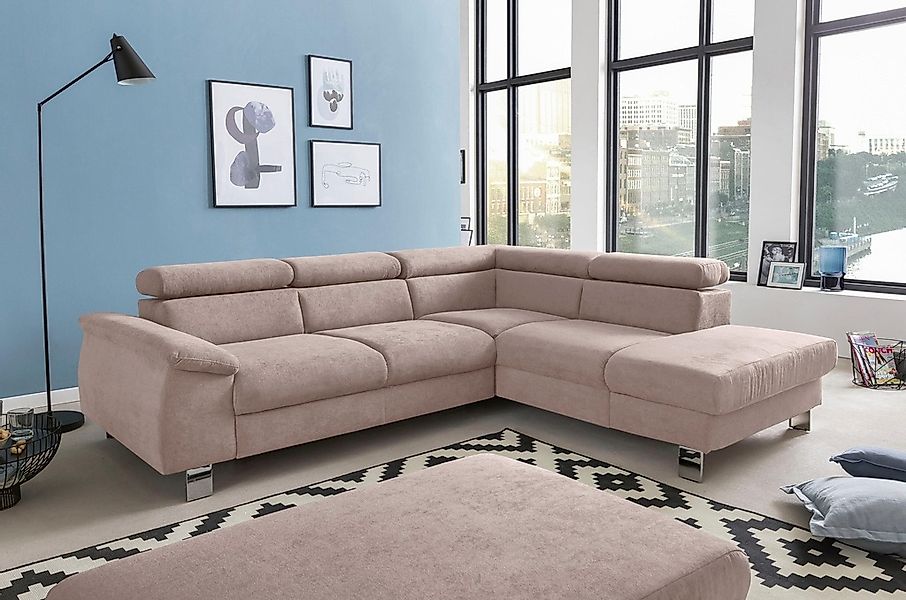 COTTA Polstergarnitur "Komaris L-Form", (Set), Set bestehend aus: Ecksofa m günstig online kaufen