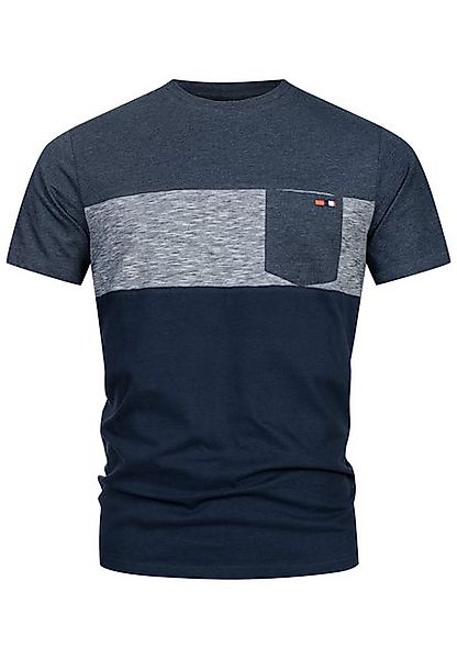 Indicode T-Shirt INSprings mit dezenter Brusttasche aus angenehmem Material günstig online kaufen
