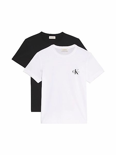 Calvin Klein Jeans T-Shirt "MONOLOGO CN 2 PACK TEE" Packung, 2er-Pack, 2 St günstig online kaufen