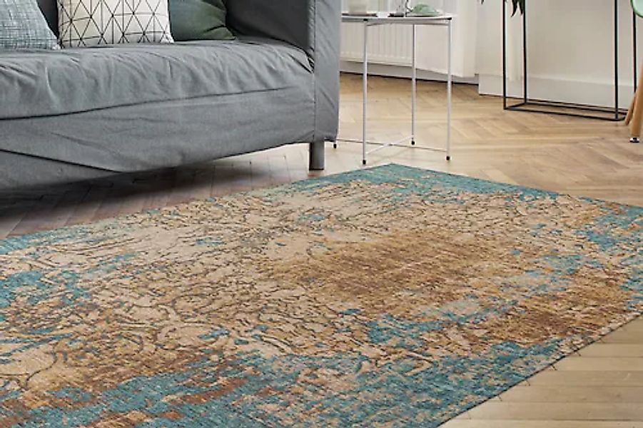 Padiro Teppich »Primavera 725«, rechteckig, 5 mm Höhe, Flachgewebe, farbenf günstig online kaufen