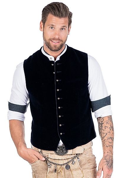 MarJo Trachtenweste Samtweste - NEUCHING - nachtblau günstig online kaufen
