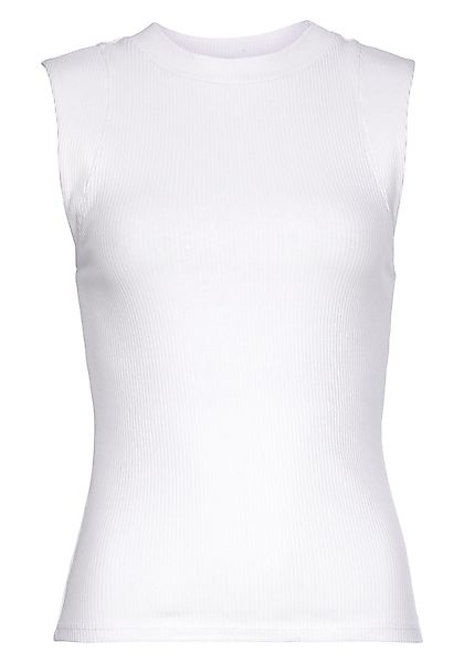 LASCANA Ripptanktop, mit breiten Trägern, figurbetonte Passform günstig online kaufen