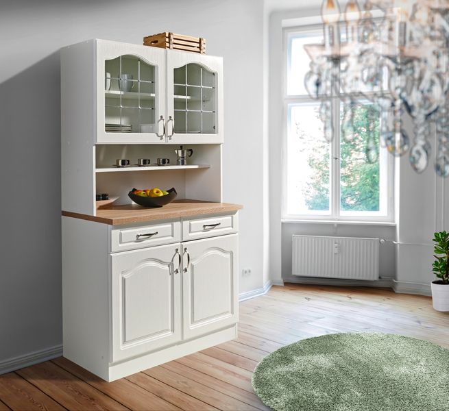 wiho Küchen Küchenbuffet "Linz" 100 cm breit, in Landhaus-Optik günstig online kaufen