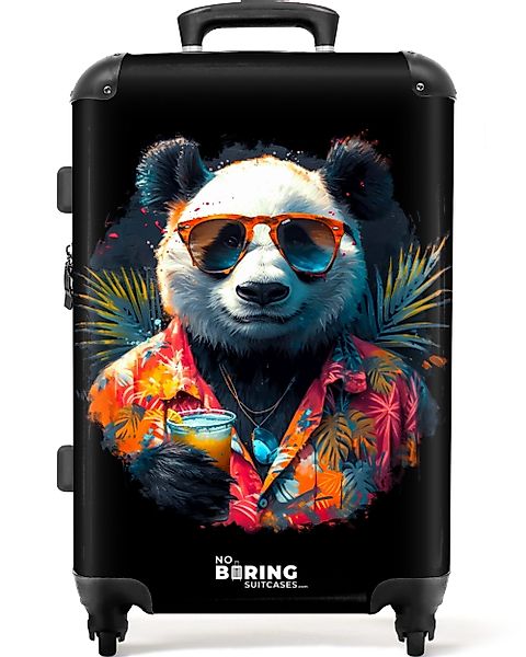 NoBoringSuitcases.com© Hartschalen-Trolley Panda als tropische Straßenkunst günstig online kaufen