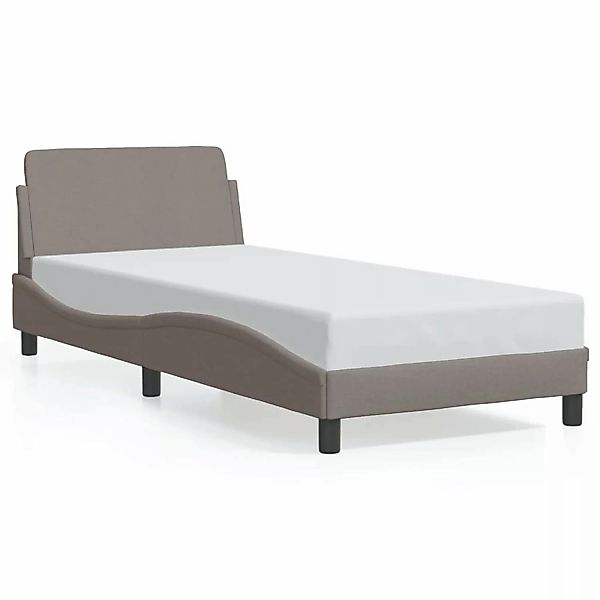 vidaXL Bettgestell mit Kopfteil Dunkelgrau 90x200 cm Stoff Modell 41957705 günstig online kaufen