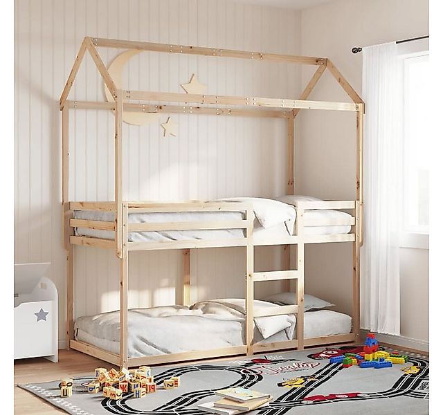 vidaXL Bett, Etagenbett ohne Matratze 90x190 cm Massivholz Kiefer günstig online kaufen