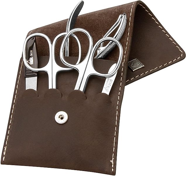 ERBE Maniküre-Etui, 5 tlg., Rindleder-Etui mit Druckknopf günstig online kaufen