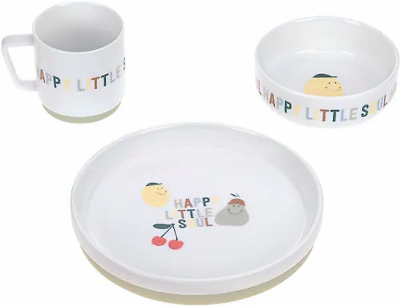 LÄSSIG Kindergeschirr-Set »Happy Fruits«, (Set, 3 tlg.), rutschfest günstig online kaufen
