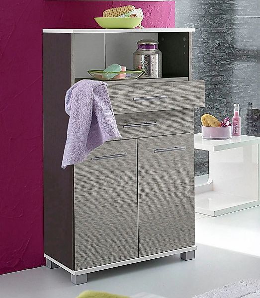 welltime Midischrank "Emmi, Breite 59 cm", 2 Türen, Metallbeschläge günstig online kaufen