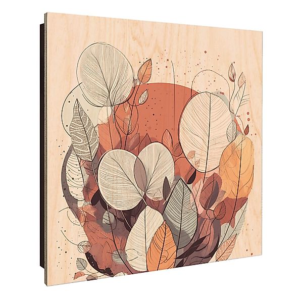 Banjado Schlüsselkasten Holz 30x30cm Schwarz Scharnier Rechts 50 Haken Desi günstig online kaufen