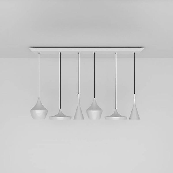 Tom Dixon Beat Range Linear Hängelampe 6fl weiß günstig online kaufen