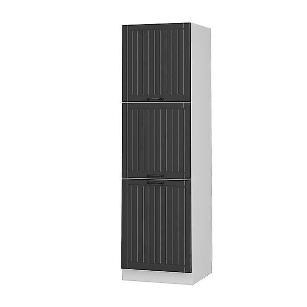 Vicco Herdumbauschrank Fame-Line Herdschrank Weiß Landhaus/Weiß 60 cm günstig online kaufen