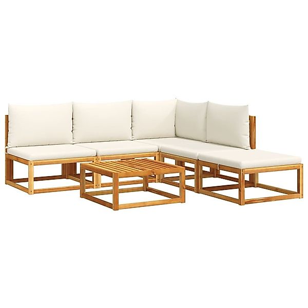 vidaXL Loungesofa 6-tlg. Gartensofa-Set mit Kissen günstig online kaufen