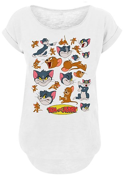 F4NT4STIC T-Shirt "Long Cut T-Shirt Tom and Jerry TV Serie Many Faces", Dam günstig online kaufen