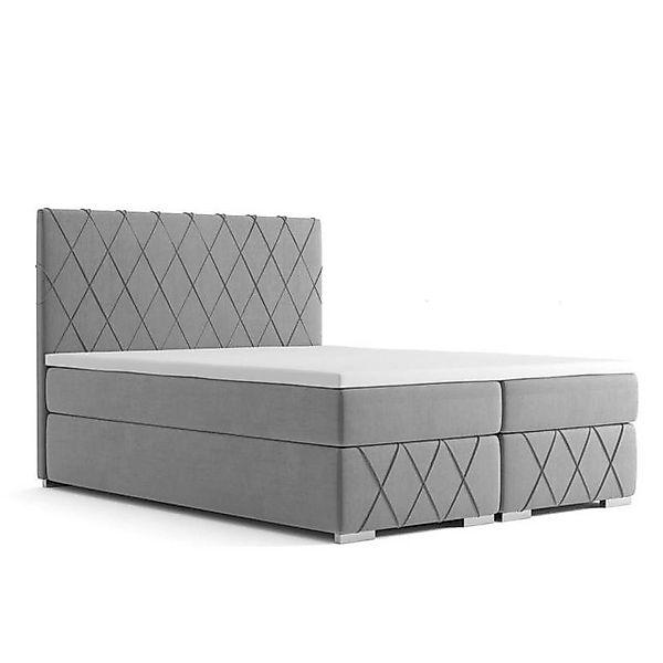 JVmoebel Bett Doppel Bett Komplett Matratze Boxspring Topper Betten Kasten günstig online kaufen