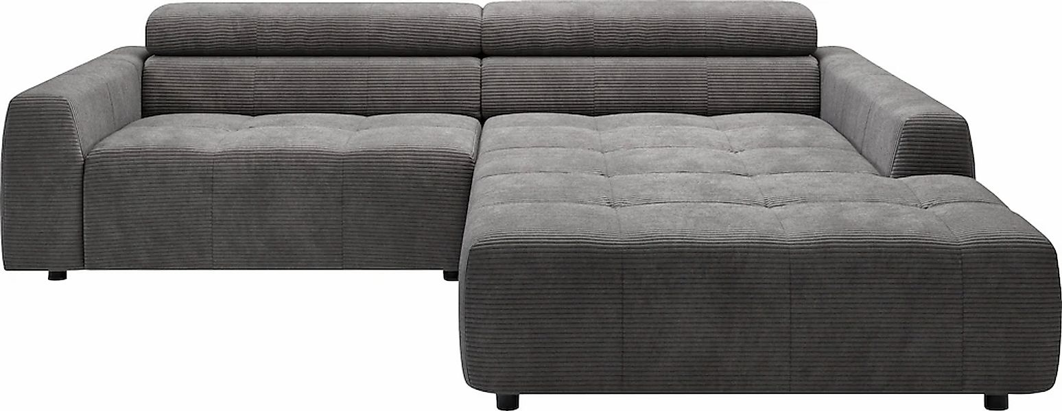 3C Candy Ecksofa "Denver auch mit Cord- und Easy care-Bezug, Kopfteilverste günstig online kaufen