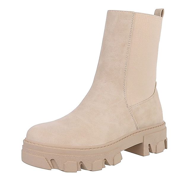 Ital-Design Stylische Stiefelette mit robuster Sohle günstig online kaufen