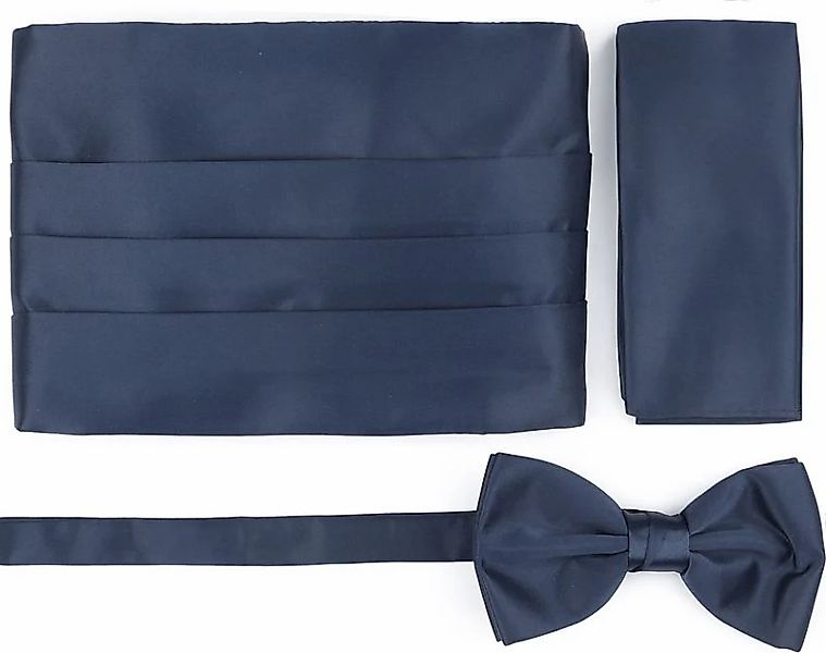 Suitable Set Kummerbund Flieg Einstecktuch Set Navy - günstig online kaufen