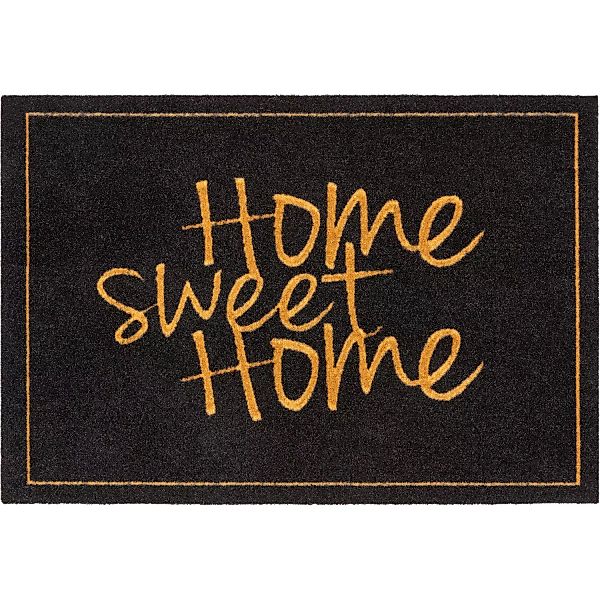 Astra Sauberlaufmatte Homelike 40 x 60 cm Home sweet Home schwarz-gold günstig online kaufen