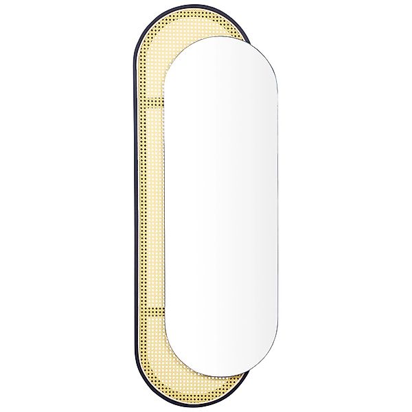 Beliani Wandspiegel CREIL Naturfarben Schwarz 5x51x143 günstig online kaufen