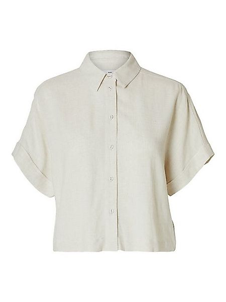 SELECTED FEMME Blusenshirt elegant Knopfleiste Hemdkragen Kurzarm SLFVIVA S günstig online kaufen