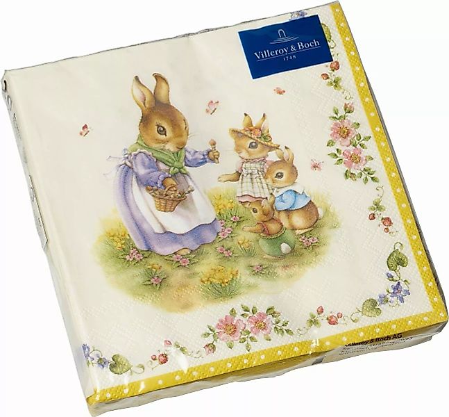 Villeroy & Boch Spring Fantasy Spring Fantasy Serviette Familie 33 x 33 cm günstig online kaufen