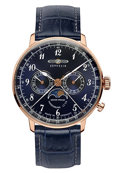 ZEPPELIN Multifunktionsuhr LZ 129 Hindenburg Moonphase günstig online kaufen