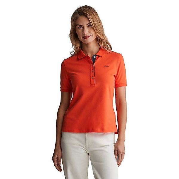 Gant Poloshirt 4200828 Damen Poloshirt Slim Sleeve mit Kontrastkragen günstig online kaufen