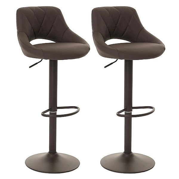 MCW 2er-Set Barhocker N64 Braun günstig online kaufen