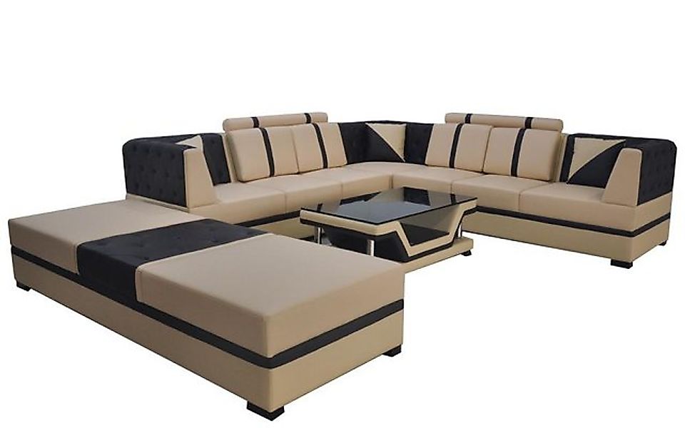 JVmoebel Sofa Eck Sofa mit USB,Couch Wohnlandschaft Leder Ecke Couchen Pols günstig online kaufen