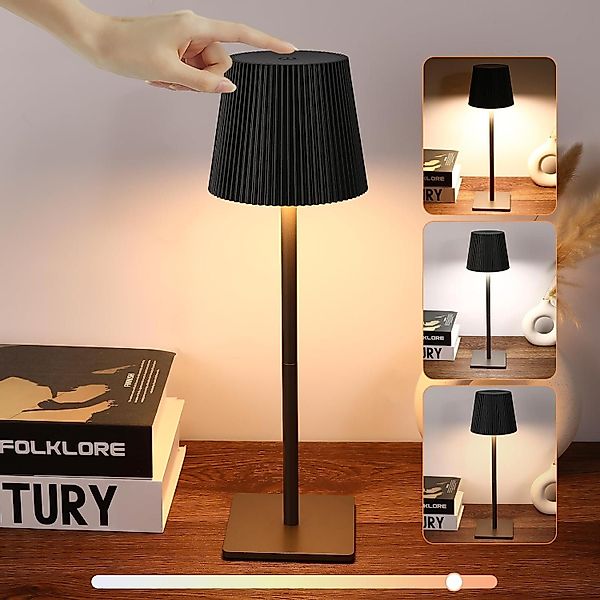 Simloveve LED Tischleuchte Tischlampe Kabellos Aufladbar, günstig online kaufen