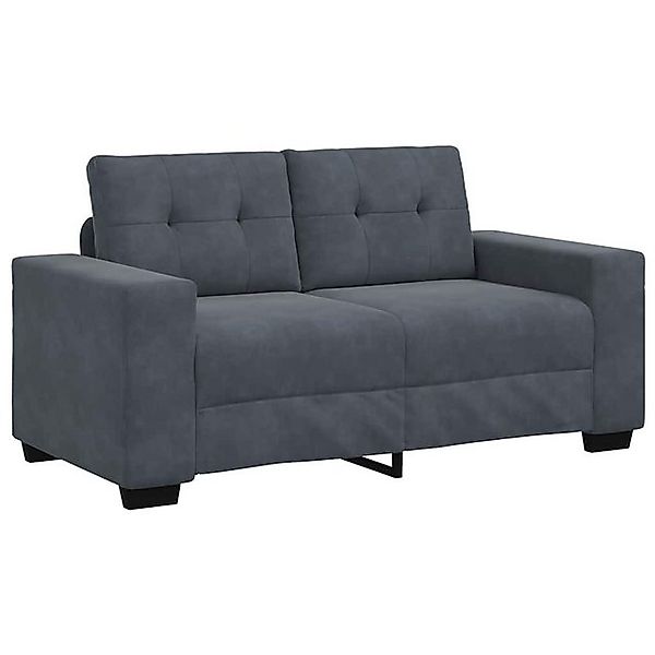 vidaXL Sofa Zweisitzer-Sofa Dunkelgrau 120 cm Samt günstig online kaufen