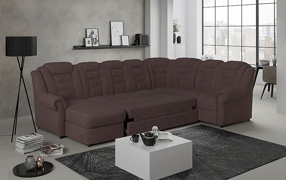 Home affaire "Boston U-Form" mit hoher Rückenlehne, wahlweise mit Bettfunkt günstig online kaufen