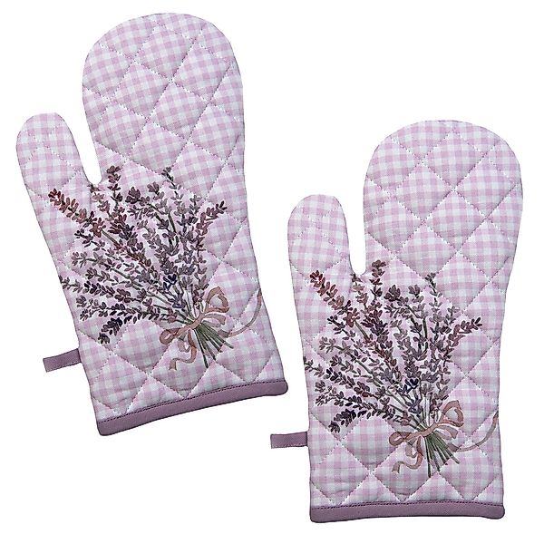 Clayre & Eef Topfhandschuhe Lavender Garden, günstig online kaufen