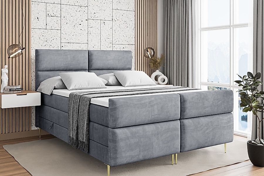 ALTDECOR Boxspringbett BOXI3-F-Z KING (Multipocket-Matratze H4, günstig online kaufen