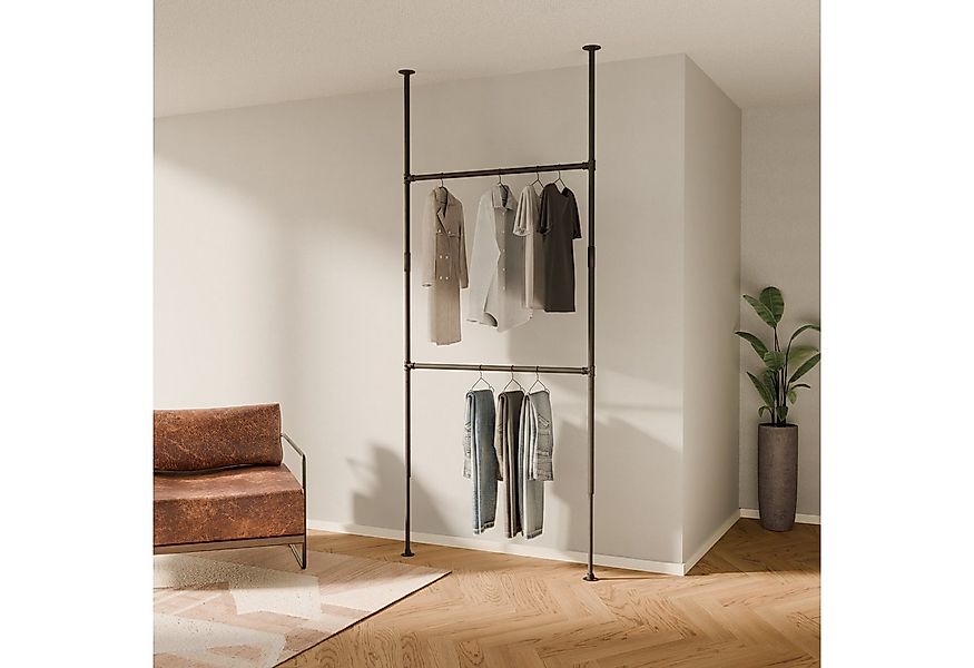 pamo. design Kleiderständer Garderobe LOFT, offener Kleiderschrank, höhenve günstig online kaufen